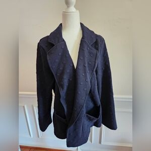 Gray LA Polka Dot Black Blazer Size 1x